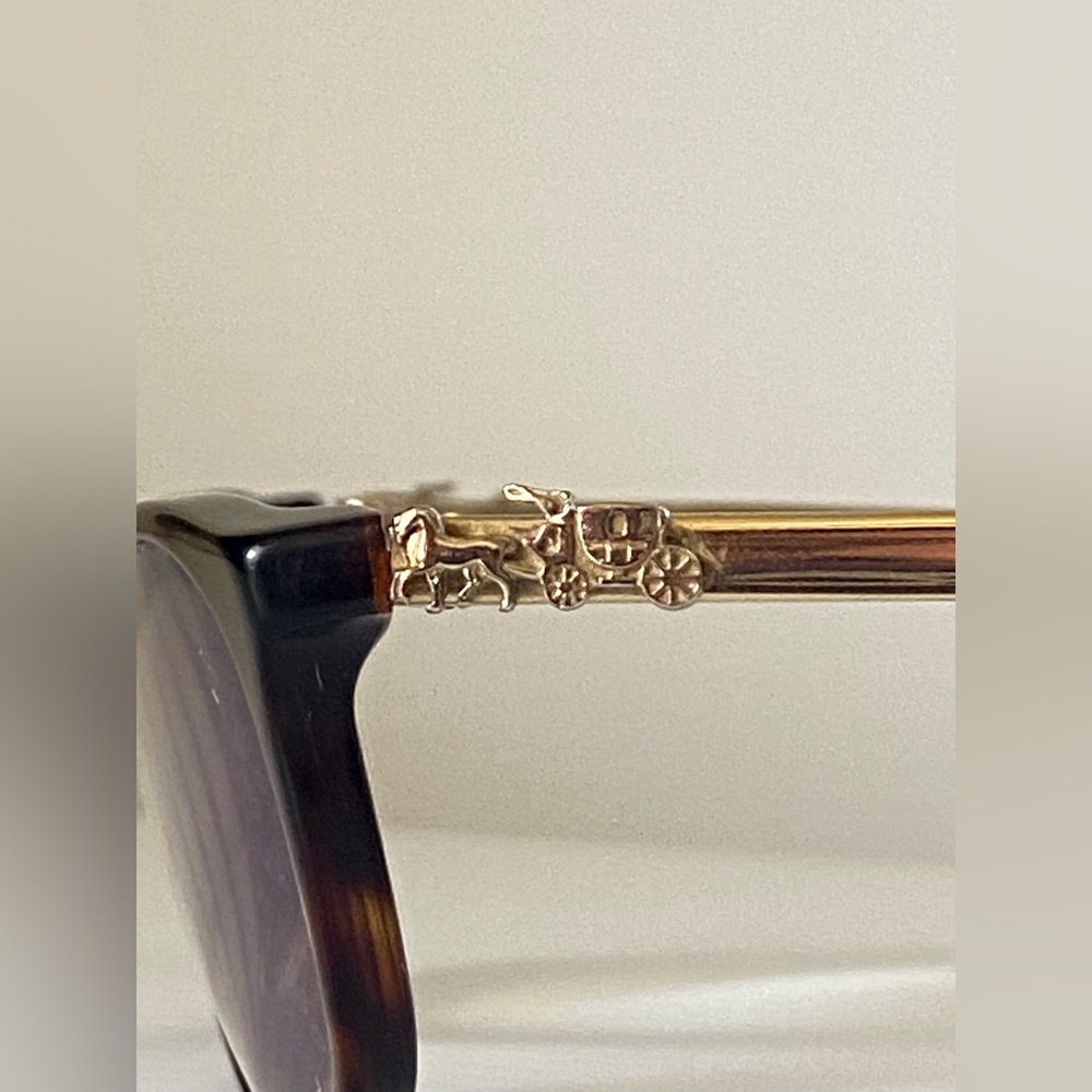 Coach Eyeglasses HC6110 Frame Dark Tortoise 5485 Size 50-16-140 Gold Accent Logo - Picture 11 of 13